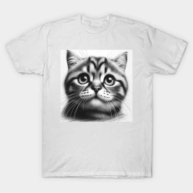 Cute Cat T-Shirt by Bernesemountaindogstuff